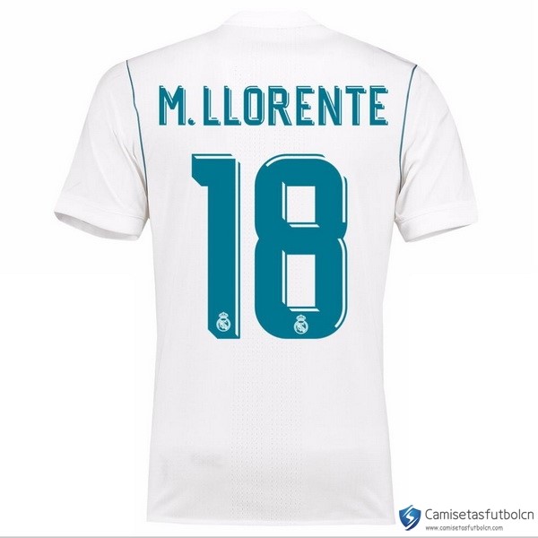 Camiseta Real Madrid Primera equipo M.Llorente 2017-18